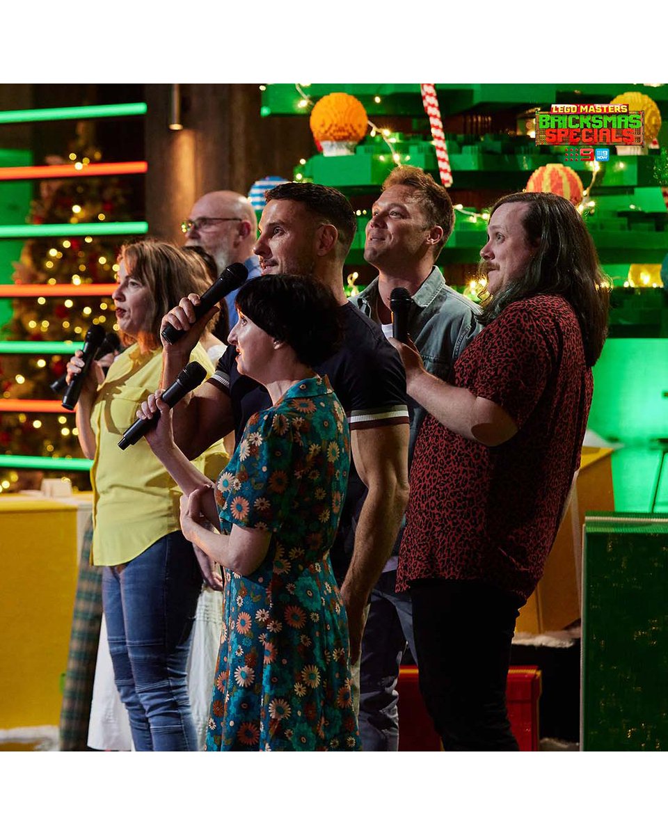 _TheBrickman's tweet photo. Hope you have warmed up your vocal folds more than some of these celebs! 😂
@LEGOMastersAU Bricksmas Special FINALE on @Channel9 and @9Now!
#LEGOMastersAU #Brickman #LEGOMasters #LEGO #Bricksmas https://t.co/3u0KfA6P43
