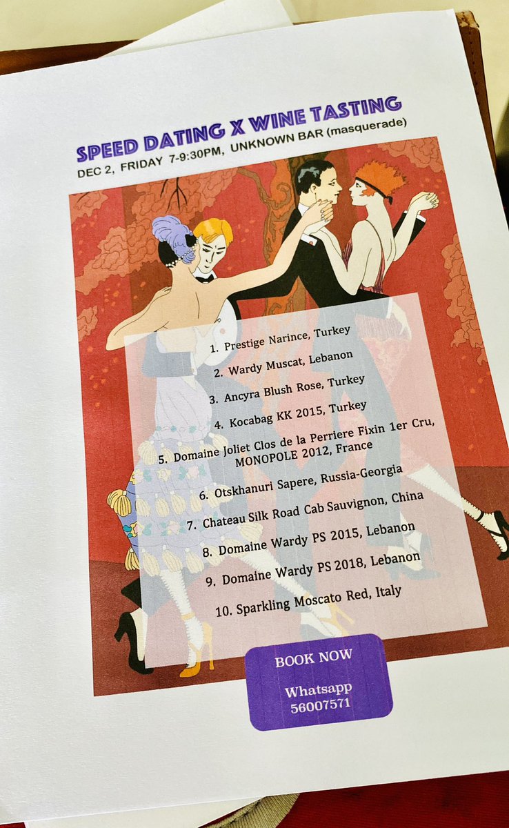 Evercohol's tweet image. eventbrite.hk/e/speed-dating…

A sneak peek at the upcoming #winetasting event #hongkong #hkig #networking #eventbrite #events #winelover #winelovers #wine #friday