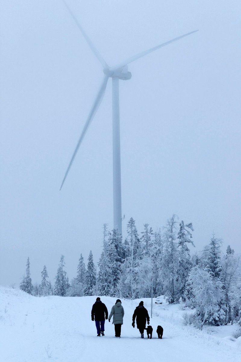 raadephoto's tweet photo. A tecnichal giant in winter wonder land.

#vindkraft #windmill #powerplant #winter #greenenergi #norwegiannature https://t.co/EMZfAAmFWo