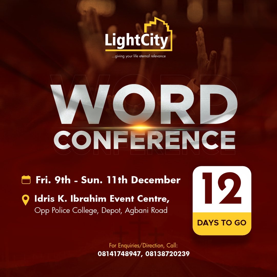 the_lightcity's tweet photo. WORD CONFERENCE 2022
In 12 days…
A Time!
A People!
An Appointed place!
The Word of God’s Grace taught!
Moments of Divine Encounters!
Sights and Sounds of the Supernatural!
Healings and diverse Miracles!
A TIME OF RAIN IS UPON US.
Welcome.
#WC2022 #WordConference2022 https://t.co/zIWc2tT96H