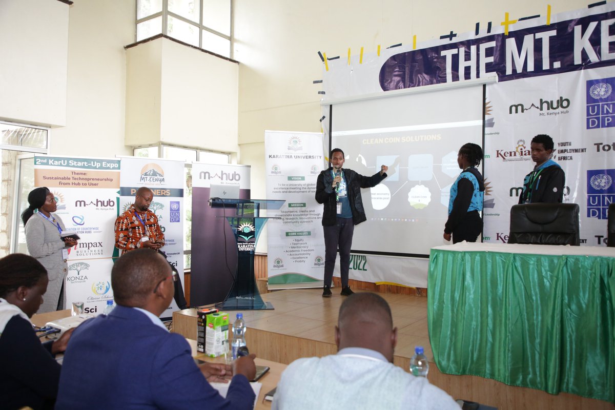 MtKenyaHub_'s tweet photo. The 'Q-Cash Innovation' on stage...
@CountrywideHubs
@konzatech
@innovateuk
@SegalFoundation
@KaratinaUniv
@UNDPKenya
@KENIAupdates
@KenyaInnovWeek
@MHUBKENYA
#mtkenyaweek
#InnovationRedefined
#BushHack https://t.co/M6IRRLiden