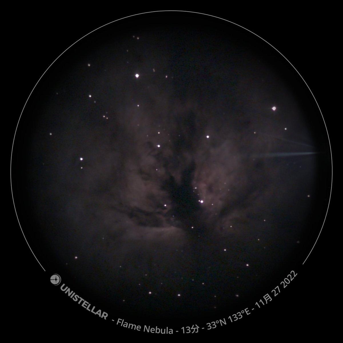 IshidaTakatoshi's tweet image. #FlameNebula
Date taken: 27 November 2022
#evscope
@Unistellar