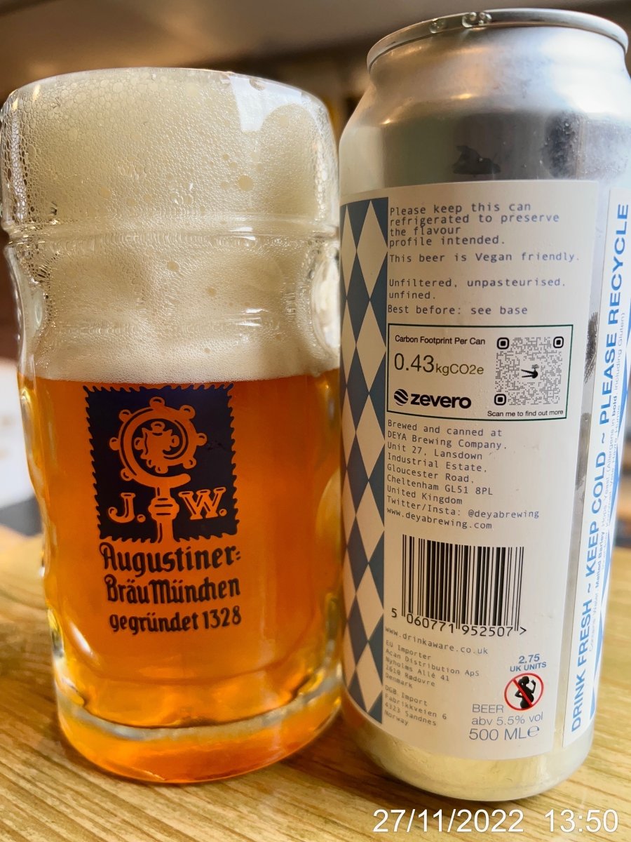 rwnash's tweet photo. Festbier - Deya / Braybrooke - 5.5% ABV. B++, I’m a bit late however this really works. Big Malt, hint of fruit with a gentle bitter finish #ale #beer #bier

3.5/5. A München Glass with a English Collab Festbier. Worth looking out for. From the fridges of @hfdbeerhouse #mb13 https://t.co/6bNNicJ9b7