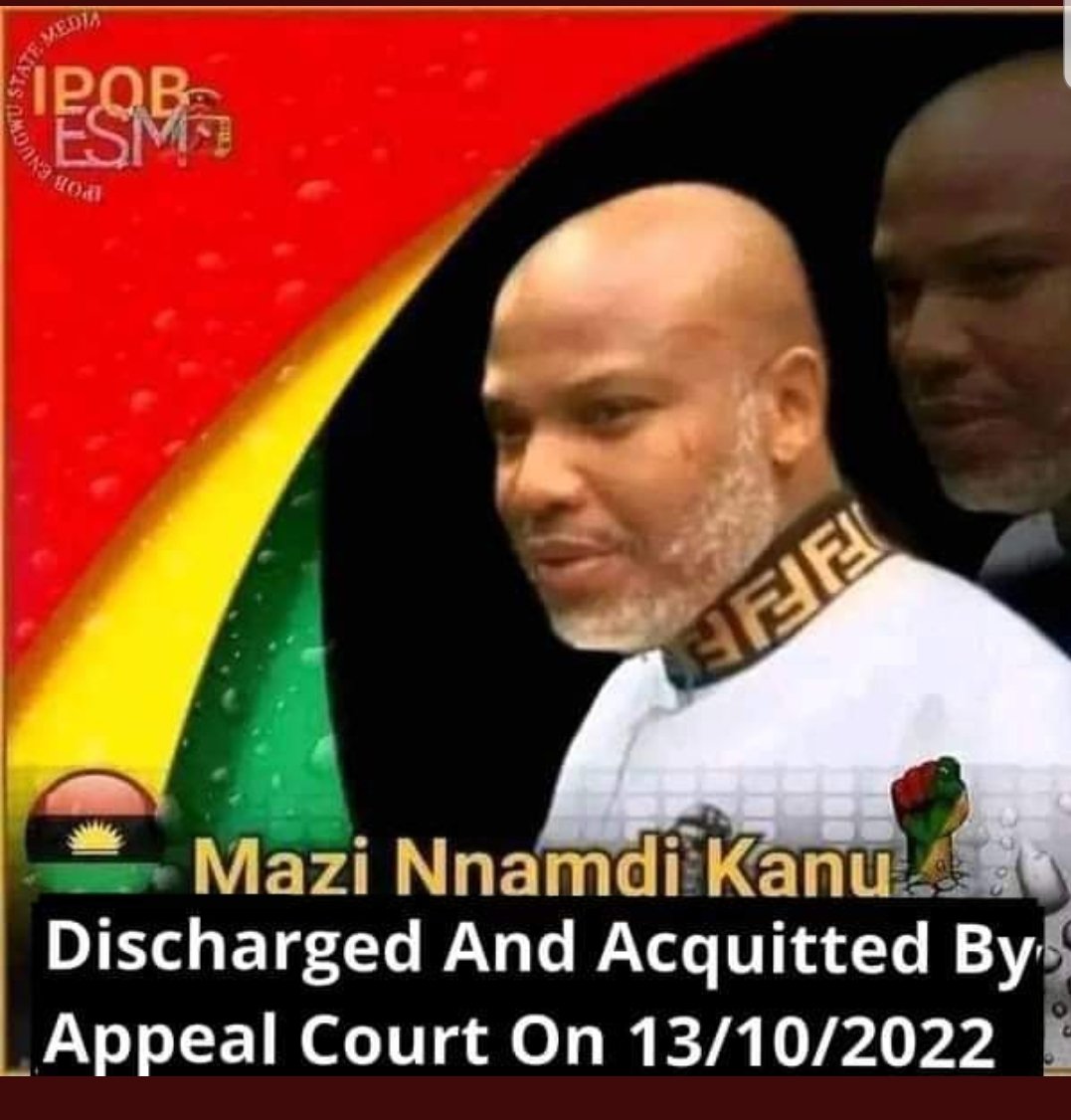 Vivian012020's tweet photo. Ututu Oma Umuchineke. 
Mazi Nnamdi Kanu have defeated all his enemies in the spirit and in the physical. The world must accept what is. @MaziNnamdiKanu is another savior. God sent, a deliverer, a liberator, a gentle giant appointed, anointed and justified
#AllHailIPOB
#AllHailESN https://t.co/Rb2ecanYi4