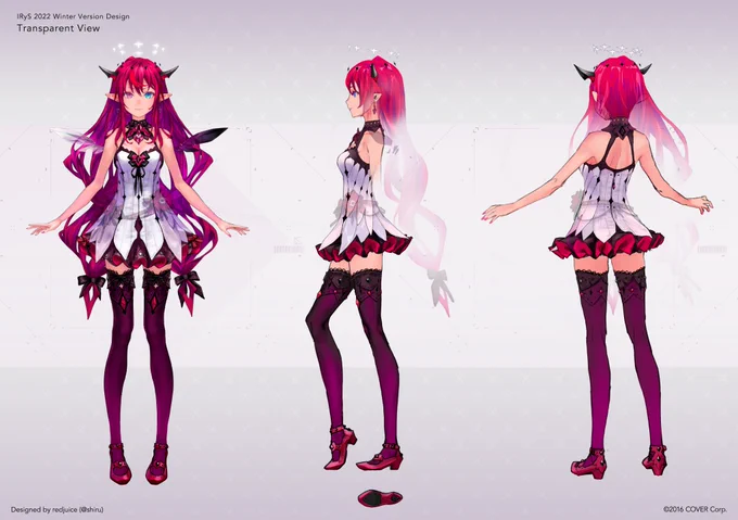 忙しい人向けに直接貼っときますね。IRyS 2022 Winter Version Designs.#IRyS #hololiveEN #AWholeNewHOPE 
