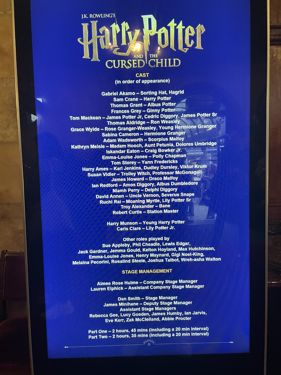 Cursed Child London Fans tweet media