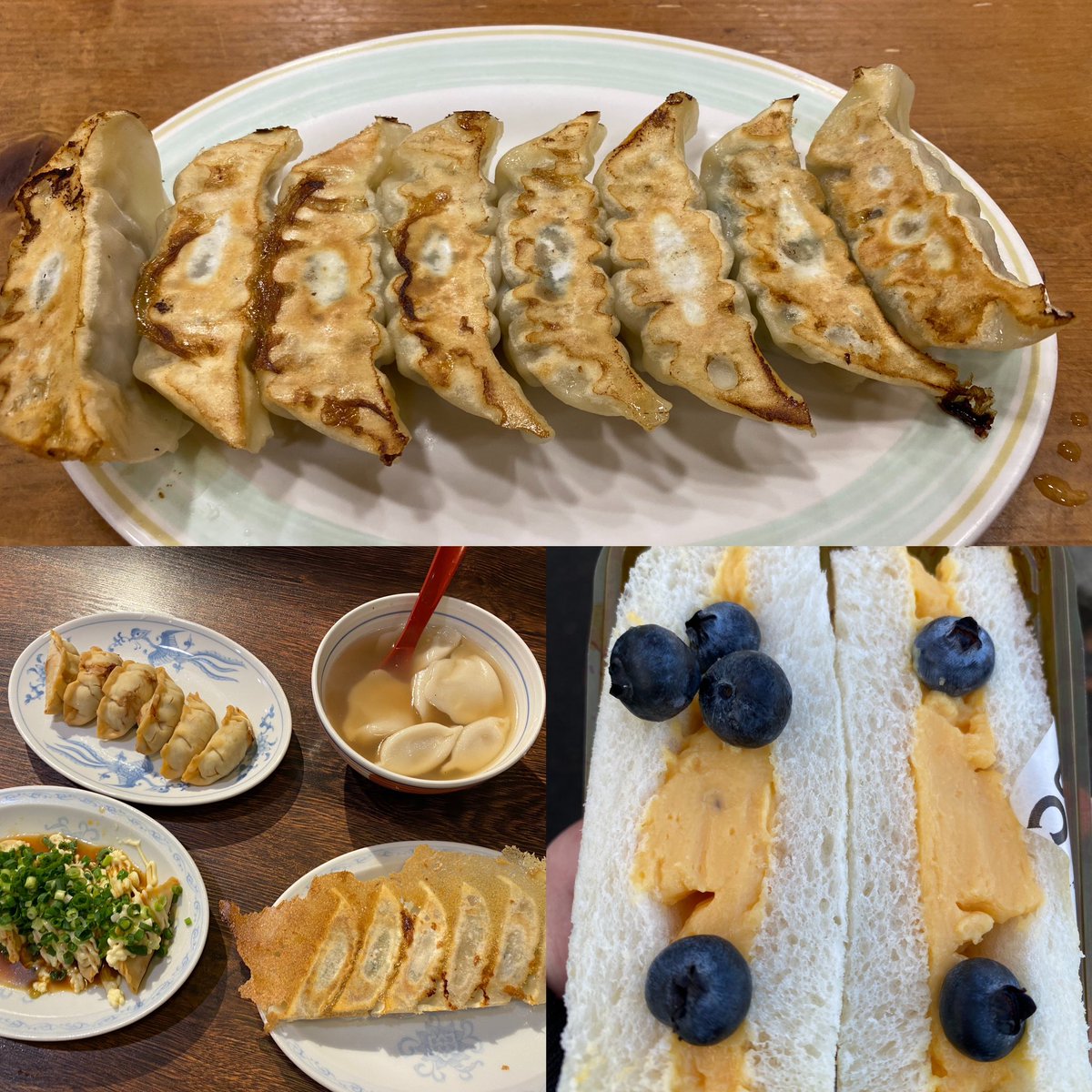 tanuchan104's tweet photo. 宇都宮で食べた餃子🥟と100食限定の宇都宮文星女子高等学校の生徒さんとブレックスのコラボパン「BREPAN」🥪
宇都宮餃子は色々なタネや種類があって美味しいかった☺️
BREPANはレモン🍋カスタードとブルーベリー🫐が合ってて美味しかった✨
#宇都宮餃子🥟
#BREPAN🥪🫐🍋 https://t.co/IKchnO78iB