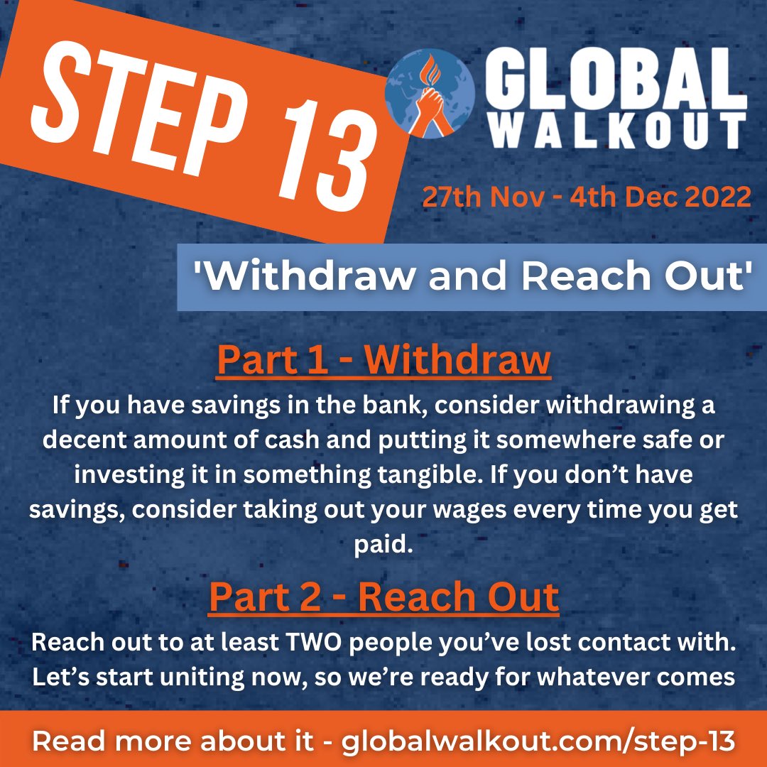 globalwalkout's tweet photo. Step 13 - 'Withdraw and Reach Out'
https://t.co/bwQPCgk3Ct https://t.co/Cbo5Ci65PG