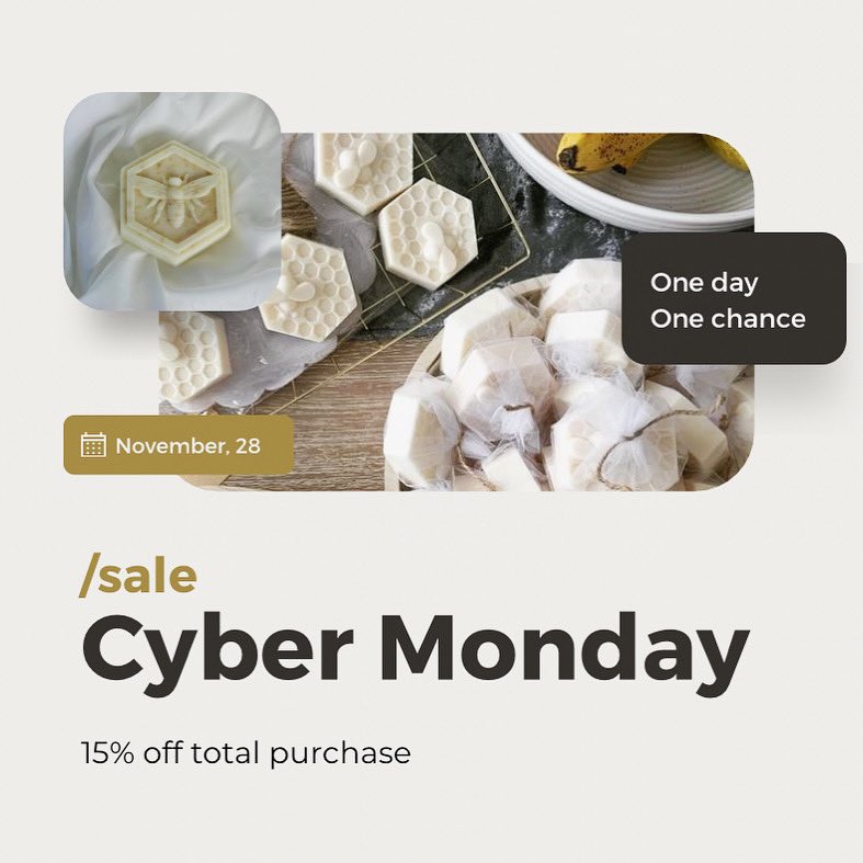 Cyber Monday Is Happening! In case you missed our Black Friday sale! This is your chance to get a good deal! So don’t miss out! #CyberMonday