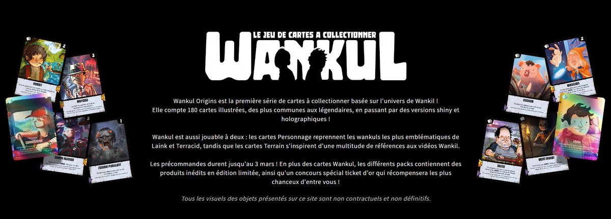 Maldarach's tweet image. Pour célébrer la sortie du jeu de cartes à collectionner WANKUL par @WankilStudio, j'organise un giveaway avec de nombreux lots!

Pour participer :

- RETWEET (UNIQUEMENIT) CE TWEET ✅
- PAS BESOIN DE FOLLOW 😎

Et c'est tout!

TIRAGE AU SORT DES GAGNANTS : JEUDI 1ER DÉCEMBRE!