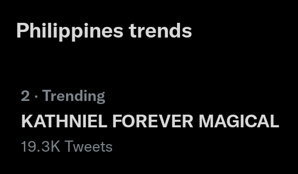 DJPGlobalOFC's tweet photo. No.2 Nationwide
No.32 Worldwide

ao 10:19pm

KATHNIEL FOREVER MAGICAL
#StarMagicalChristmas https://t.co/24jMlitI2W