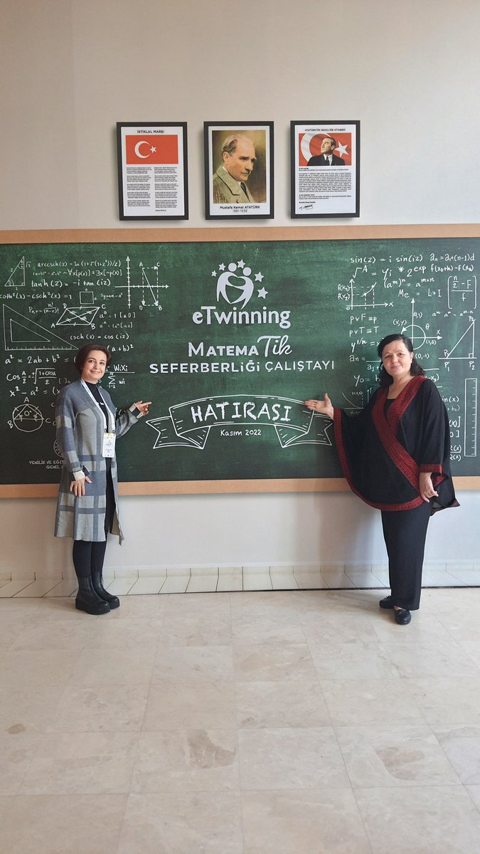 24-26 Kasım'da Antalya'da gerçekleşen eTwinning Matematik Seferberliği Çalıştayı'nda Değerli Hocalarım Dr.Öğretim Üyesi Mehmet Gülburnu,Kubilay Kayabaşı ve Gizem Karataş ile birlikte katıldığım için çok mutluyum. Organizasyonda emeği geçen Yeğitek ve UDS Ekibi'ne çok teşekkürler.