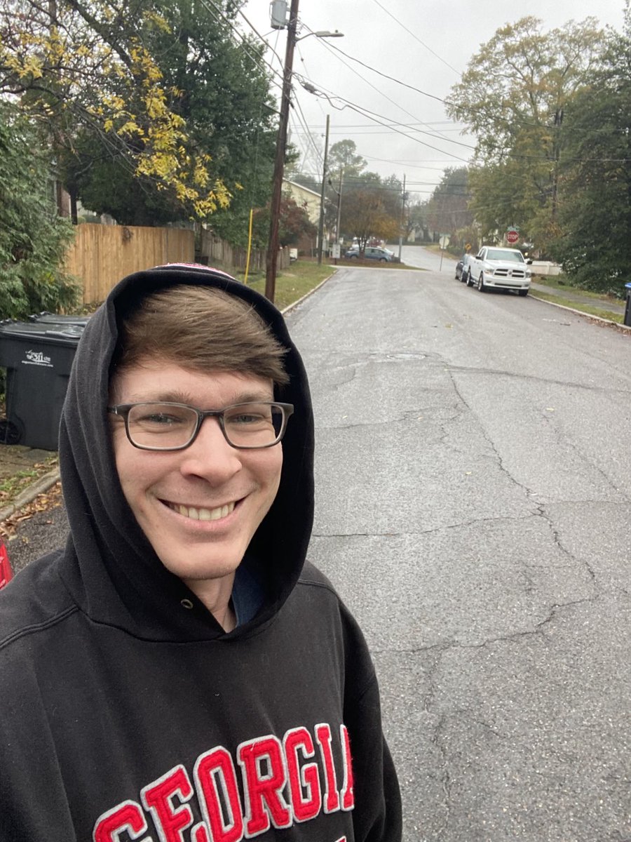 It may be raining, but it’s a great day in Augusta! Georgia Bulldogs with a perfect season.. and ⁦@HerschelWalker⁩ about to be our next Senator! Early voting starts tomorrow! #LeadRight #GeorgiaOnTheLine