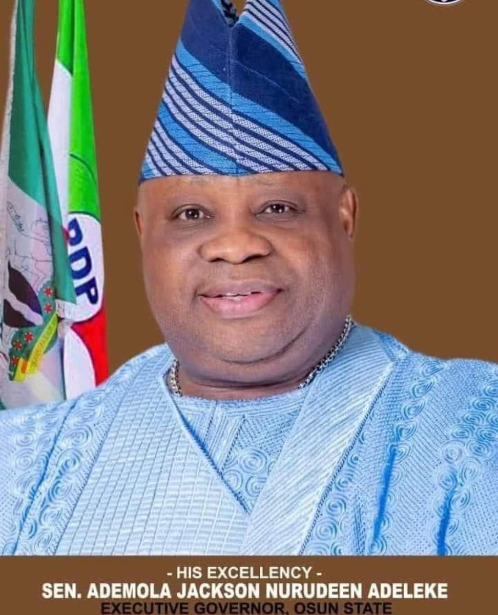 iamClement_Paul's tweet photo. Congratulations to the people & Government of Osun State. They now have a brand new Governor, Sen. Ademola Jackson Nurudeen #Adeleke.
May God grant him (Gov. Adeleke) a solomonic wisdom to pilot the affairs of the people of Osun State of Nigeria.
Congrats the #dancingGovernor. https://t.co/FSJQnKWOxO