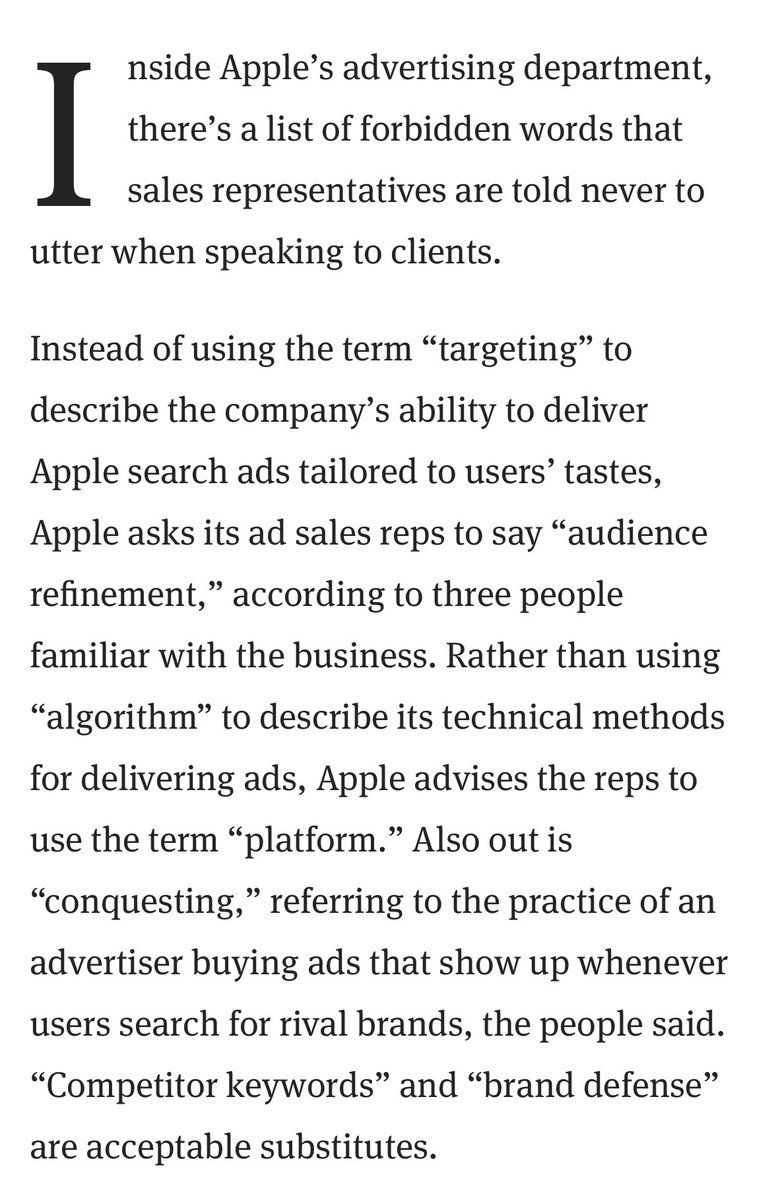 vbalusseau's tweet image. « Audience refinement » instead of « audience targeting » 😄
In The information.