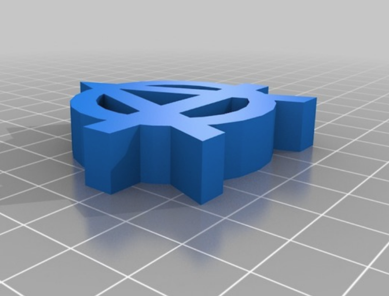 The 3D 'ANARCHY' logo from #AMIGA #DEMOSCENE classic 'Krestmass-Leftovers' by Anarchy is available to DL and #3DPRINT from thingiverse.com/thing:3429849 c/o Netto1. Great for your desk or keyring.