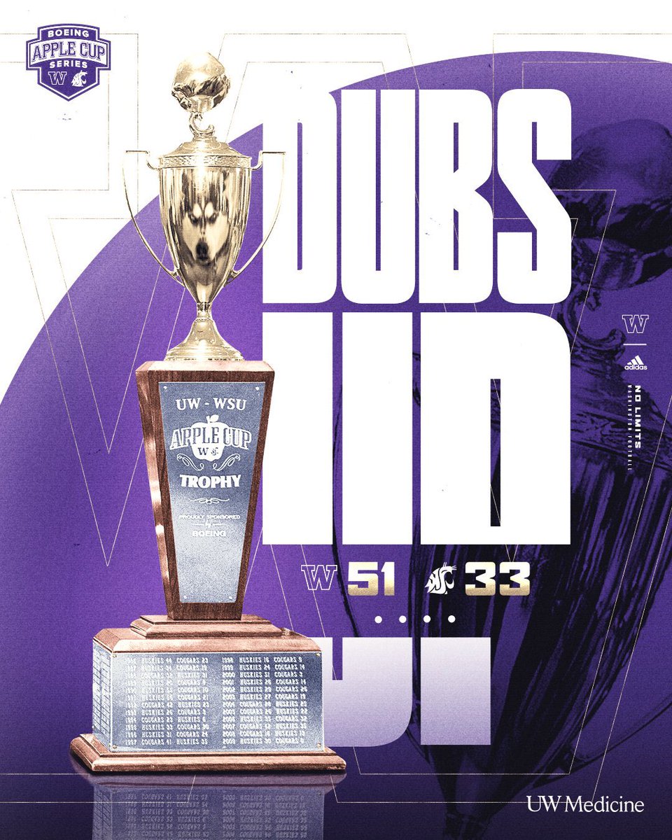 RMcKeefery's tweet image. Ten Wins, Apple Cup back where it belongs. From day one our team has had each others backs and put in the work day in and day out to win these types of games. Happy for our players that were here last year, and our fans. #Dawgs #NoLimits