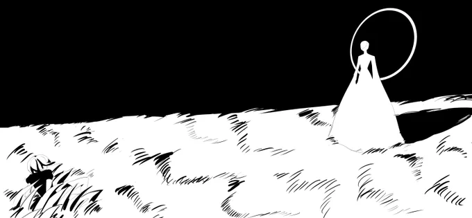 new hnk chapter made me want to. draw something inspired by it so erm 