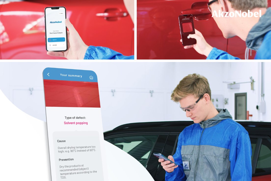 Bodyshops are now able to accurately identify the root cause of vehicle paint defects, thanks to the launch of @AkzoNobel's PaintDefectID app. The new digital tool helps painters pinpoint the best solution, while also increasing efficiency and saving our customers time and money.