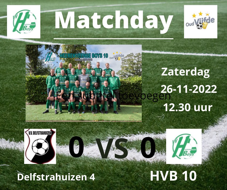 hvb8heerenveen's tweet photo. 0-0 gespeeld bij @VVdelfstra 4 gistermiddag. Zij speelde iets #makkelijker en waren ook wat #jonger Veel loopvermogen op hun middenveld. Toch hebben wij ook #kansjes gehad. Dus wel een #terechte uitslag. @GreensportN @HertzHeerenveen #BarOase #SmiStaal @vvHvB @hvb10heerenveen https://t.co/kdqq5Ijn6U