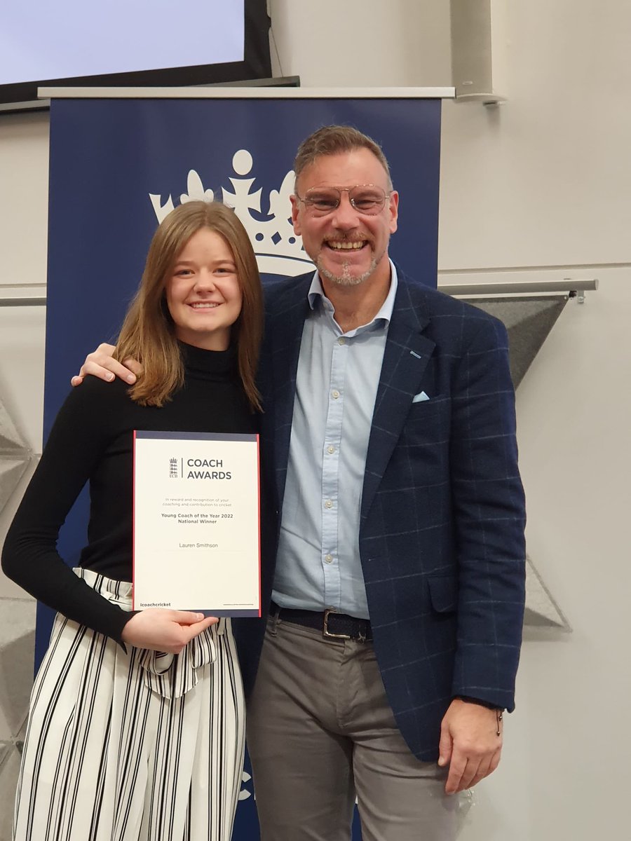 🎉 A huge congratulations to Lauren Smithson! Wow! 🎉 

We are delighted to announce that last night at the <a href="/ECB_cricket/">England and Wales Cricket Board</a> national awards ceremony Lauren was awarded the ECB Young Coach Of The Year for 2022!!!