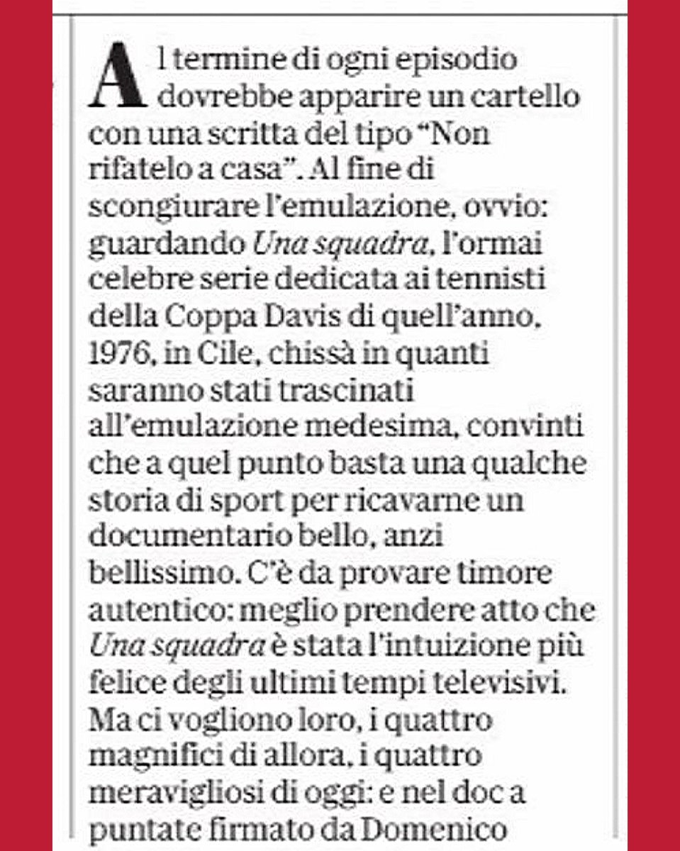 fandangoweb's tweet photo. UNA SQUADRA, "L'intuizione più felice degli ultimi tempi televisivi" (Antonio Dipollina, "Repubblica").
Disponibile per intero su RaiPlay , e su Rai2 in seconda serata i prossimi due venerdì. #DomenicoProcacci https://t.co/O0dV25fD3m