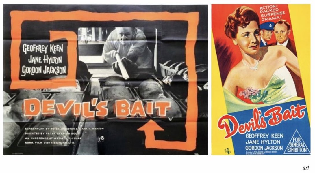 SaveRedlandLibr's tweet photo. 10:35pm TODAY on @TalkingPicsTV 👌Worth a Watch👌
The 1959 #Drama #Thriller film🎥 “Devil’s Bait” directed by #PeterGrahamScott from an original screenplay by #PeterJohnston & #DianaWatson
🌟#GeoffreyKeen #JaneHylton #GordonJackson #DermotKelly https://t.co/GSKbsZNrQk