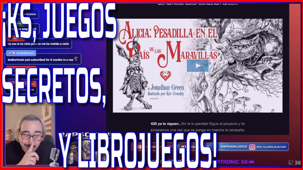 JuegosVive's tweet image. ¡Las noticias más curiosas e interesantes... en el último Rapsoda News! youtu.be/2_J2z828Ues 

@CelaenoBooks @EclipseEditoria  @MasQueOca  #juegosecreto #eclipseeditorial #librojuego #kickstarter