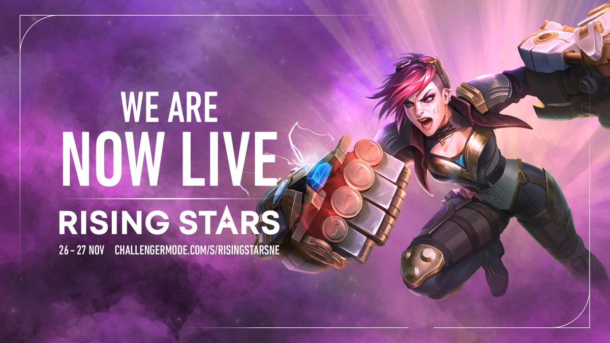 ✨ Day 2 of Rising Stars is LIVE -- a Women's League of Legends tournament. 🏆 Today we crown our Rising Stars Champions! 🎙️ Hosting for us @Giniiiro with @_sophchan, @SolariStreams and @BlackBloxer casting today. 🔴 Watch now: twitch.tv/thenuel