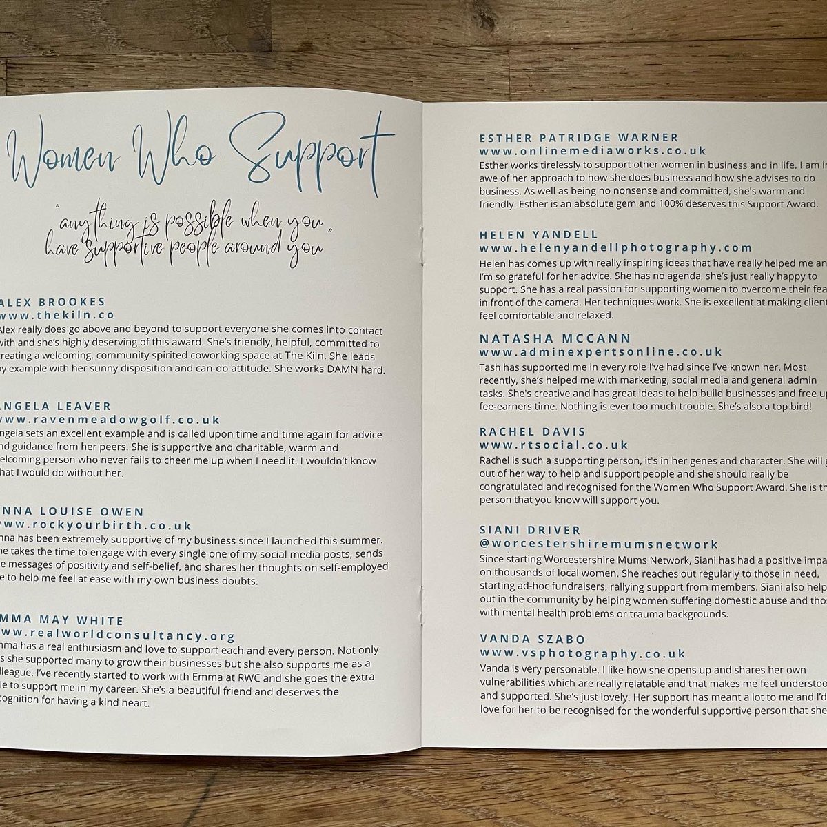 An honour to be amongst so many inspirational women at last nights <a href="/WomenWhoWorcs/">Women Who, Worcestershire</a> Awards and to come away with an award for supporting women 🥰