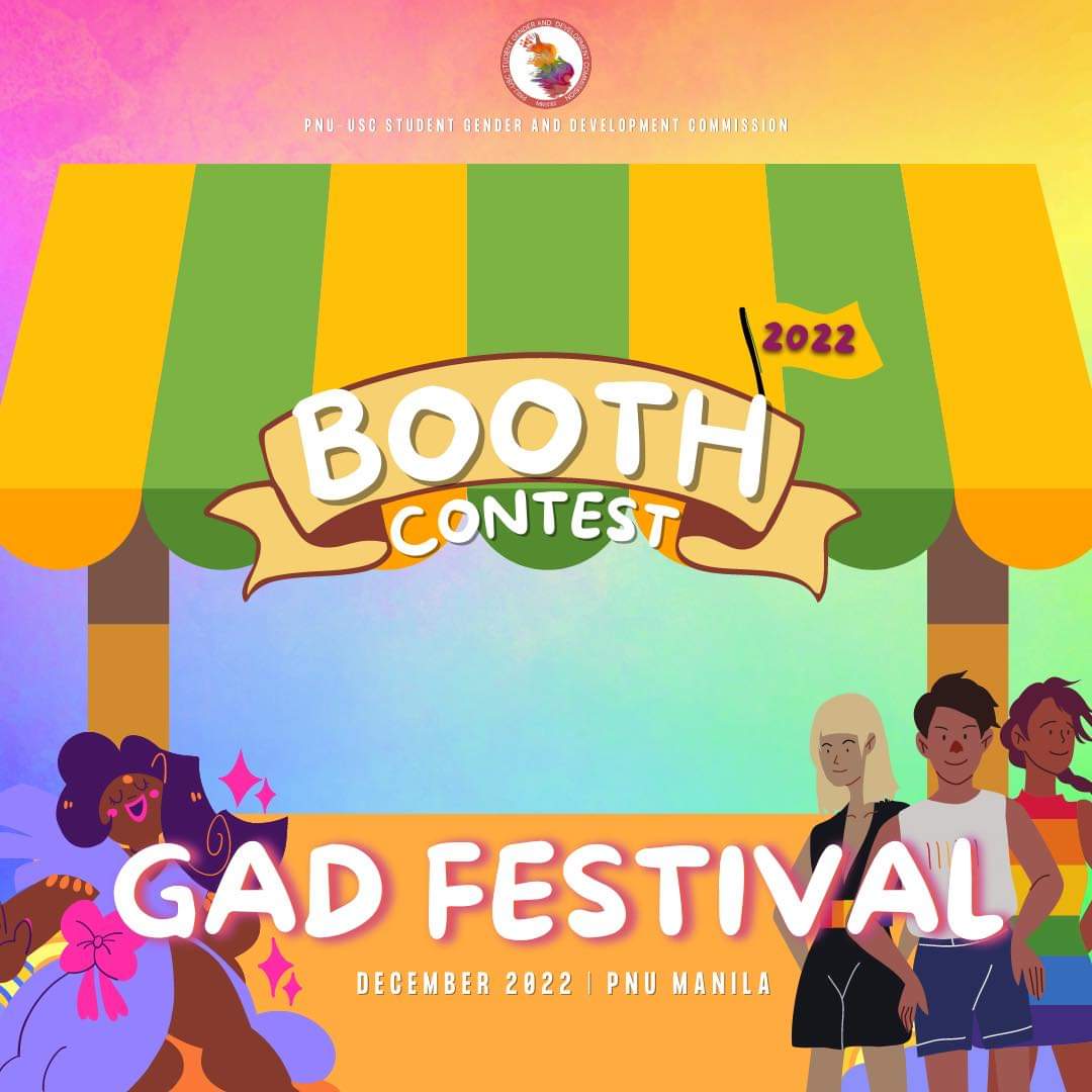 pnugadcomm's tweet photo. 𝑪𝒂𝒍𝒍𝒊𝒏𝒈 𝒂𝒍𝒍 𝒐𝒓𝒈𝒂𝒏𝒊𝒛𝒂𝒕𝒊𝒐𝒏𝒔 𝒊𝒏 𝑷𝑵𝑼!

In line with our LAKAPATI: GAD FESTIVAL, the PNU-USC Student Gender and Development will be holding a BOOTH MAKING COMPETITION! 

We are inviting ALL organizations from PNU-Manila to set-up and create their own booths https://t.co/rm1jpOyr2d