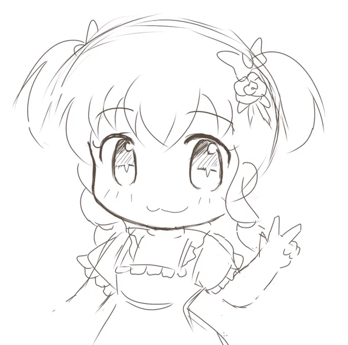 落書きだなぁ～(=゜ω゜)ノウニャンコ♪
#落書き #絵描きさんと繋がりたい #メイド服 