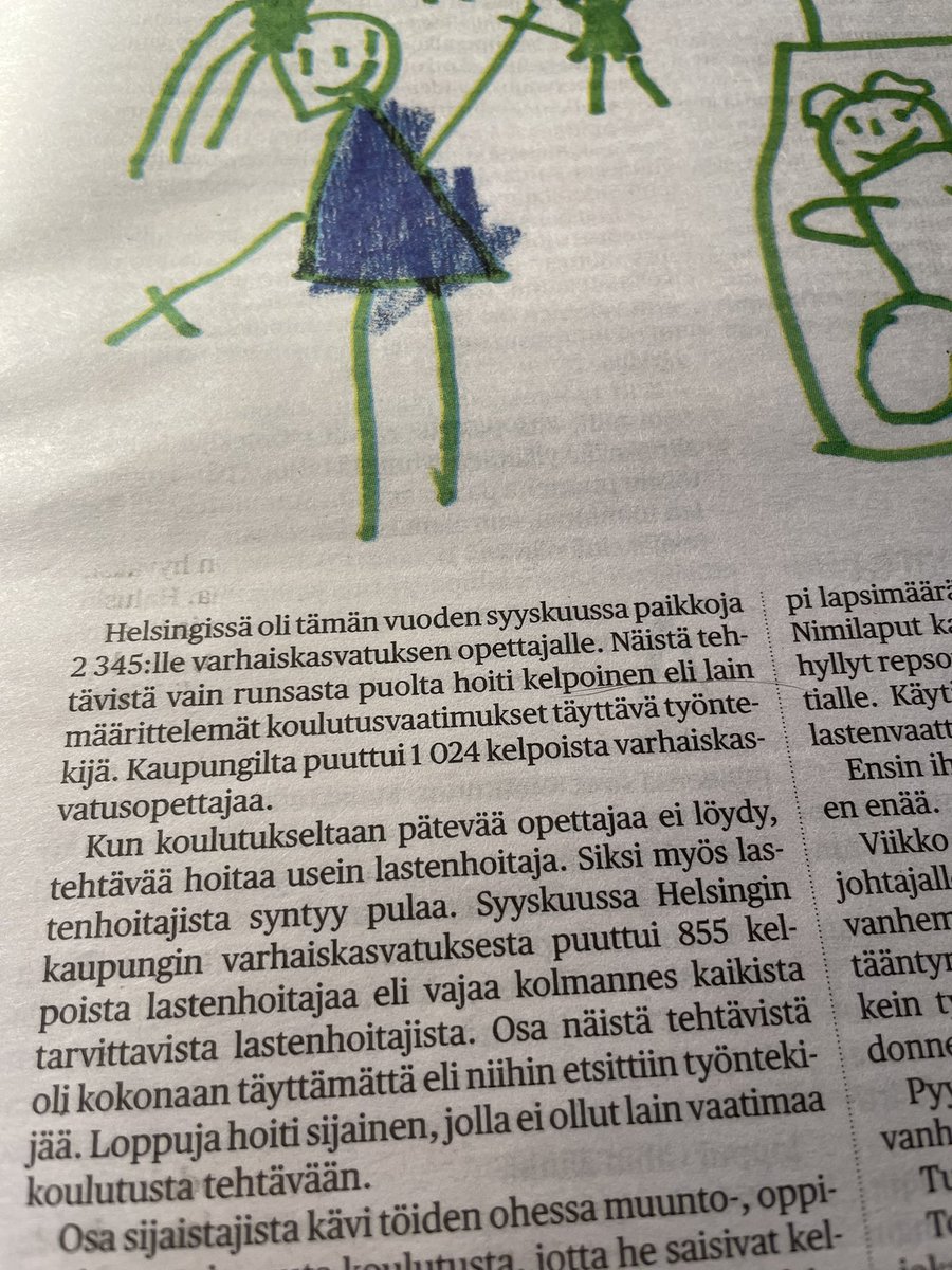 HJTakolander's tweet photo. #varhaiskasvatuksen kriisi tikittää kiihtyvään tahtiin, syyt tiedetään ja tulevaisuus hirvittää. Hesarissa @anupartanen kysyy tänään vuorostaan, kenen tehtävä on varmistaa osaavan henkilökunnan riittävyys. TEM:n työvoiman saatavuus ja -kohtaantotyöryhmässä kysymme samaa.1/ https://t.co/LjAZK72oUG