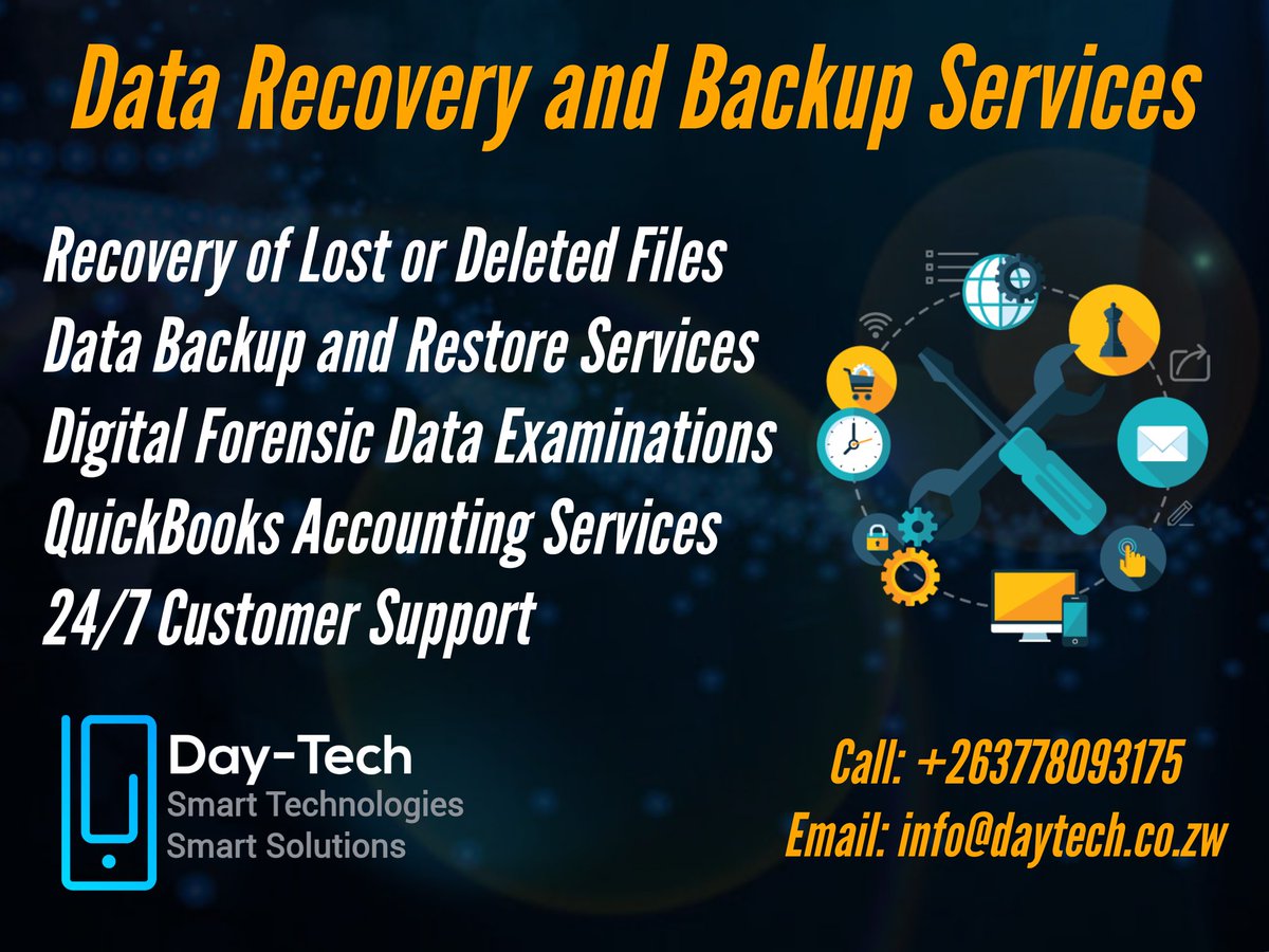 <a href="/redmarketsunday/">Red Market Sunday</a> <a href="/ZimAdverts/">Zimbabwe Advertising</a> I supply, install and Implement Accounting Systems.#QuickBooks

I do one on one as well as staff training &amp; setups.

I do Data recovery services.

And also Outsourced Bookkeeping and Management Accounts for different businesses purposes

App/Call Day-Tech: 0778093175