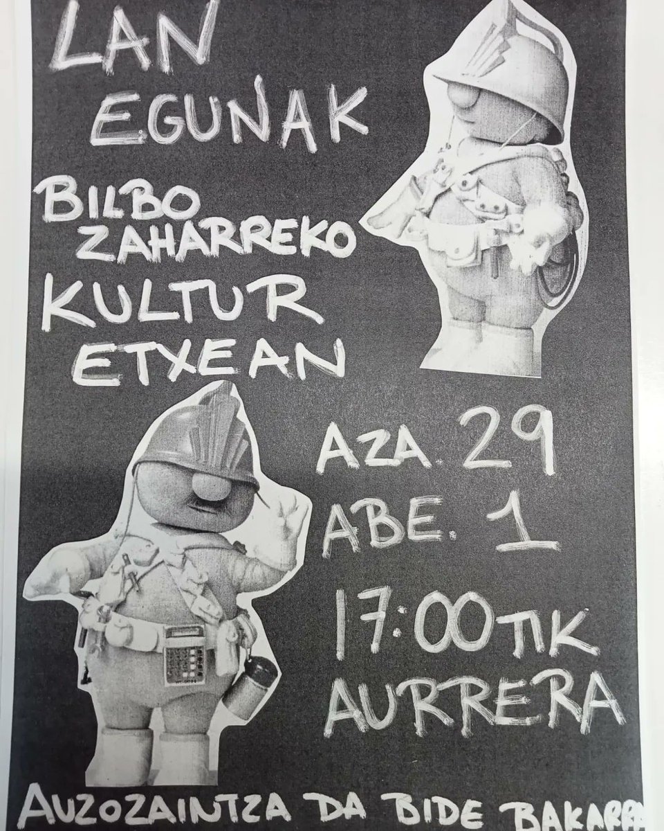KulturEtxea's tweet photo. Auzozaintza da bide bakarra 🐀🖤 https://t.co/ghZqpTZ9WK