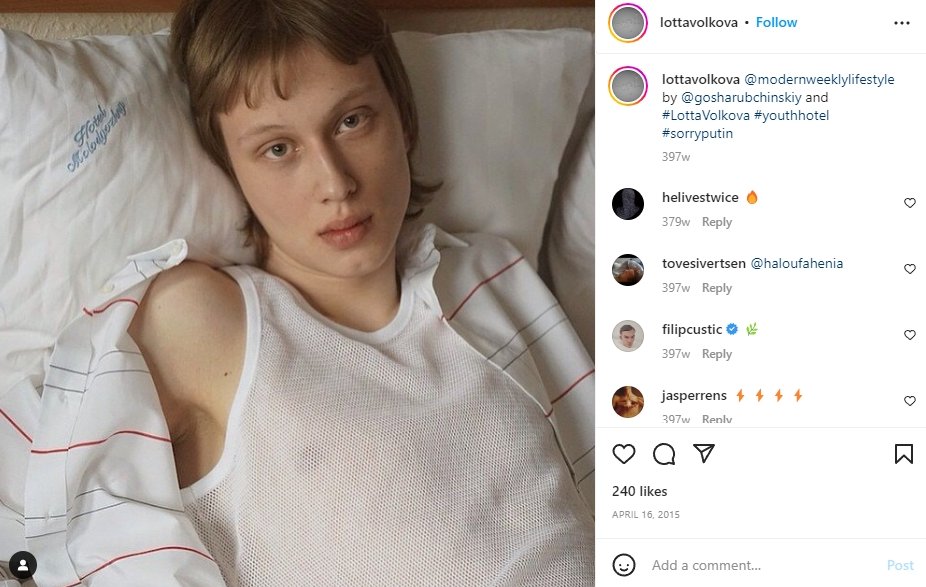 I personally started realizing that she's behind this weird bondage,BDSM that starts to enter the fashion world like in Adidas collab