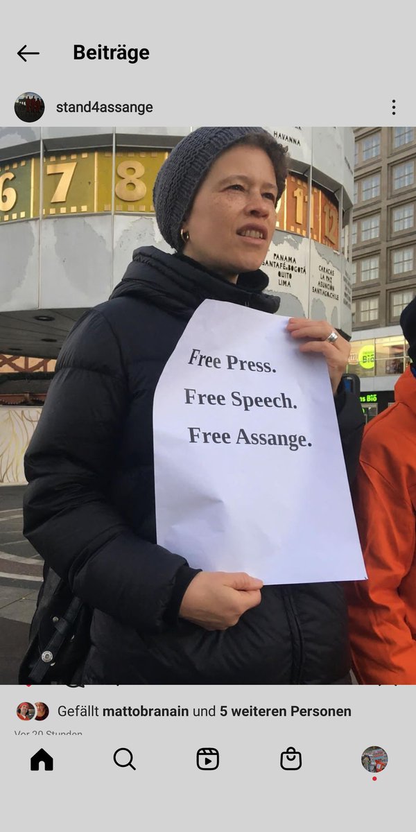 RajaValeska's tweet photo. #Exposing crimes is not a crime.
#Journalism is not a crime. Obtaining secret information and publishing it when it is true and in the public interest is journalism. 
This must not be criminalised. That is why everyone should #standupforAssange.
#Stand4Truth #FreeAssange
#alex https://t.co/NoHerRITP8