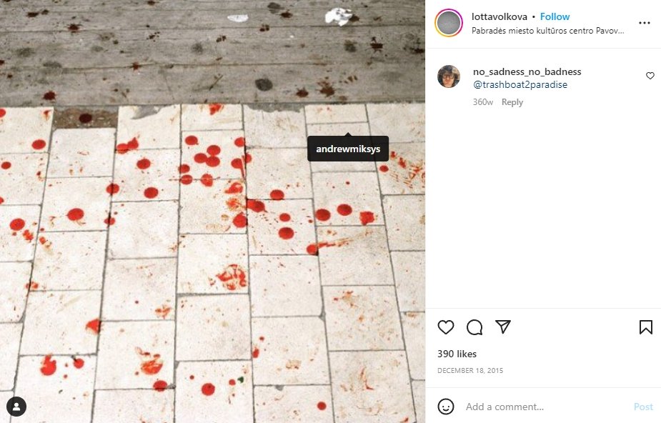 I mean sure Adam maybe found that pic random or he's watched the cremaster movies maybe even with CannibalLotta ? Either way I think since its so called "contemperary art" and it's on the photoshoot Lotta was fully aware of this