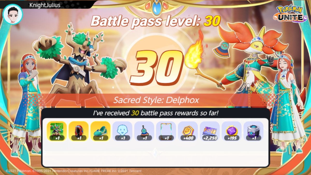 JulioAG053095's tweet photo. Battle Pass 30 #LevelUp #Pokemon #Ranking #PokemonUNITE #NintendoSwitch https://t.co/VEDOQQHsCF