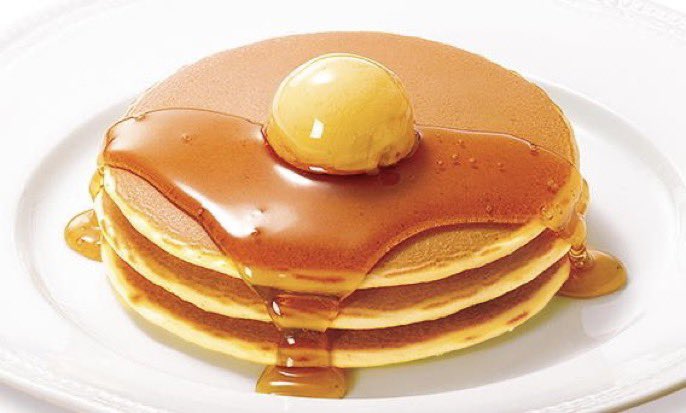 ロイヤルホストのパンケーキ、、、美味しいし安い！安心する味☺️