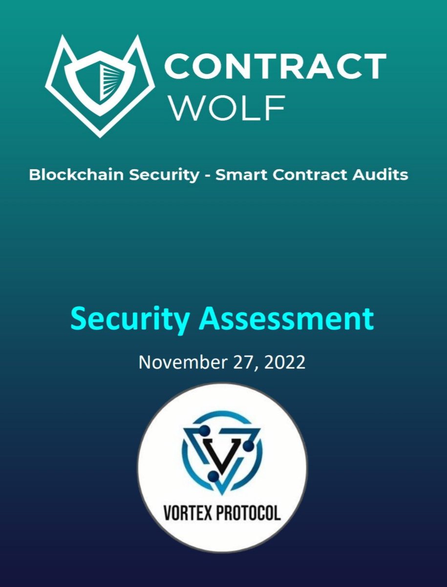 vortex_protocol's tweet image. Happy to announce our audit has been completed please feel free to read it over at your leisure. Next update in just a moment about plan for next few days

drive.google.com/file/d/1YzRf0i…

#Ethereum #Etherum #ETH
#Chain #games #BinanceTTC #Binance #vortexprotocol #CRYPTO #LOWTAX #ERC20
