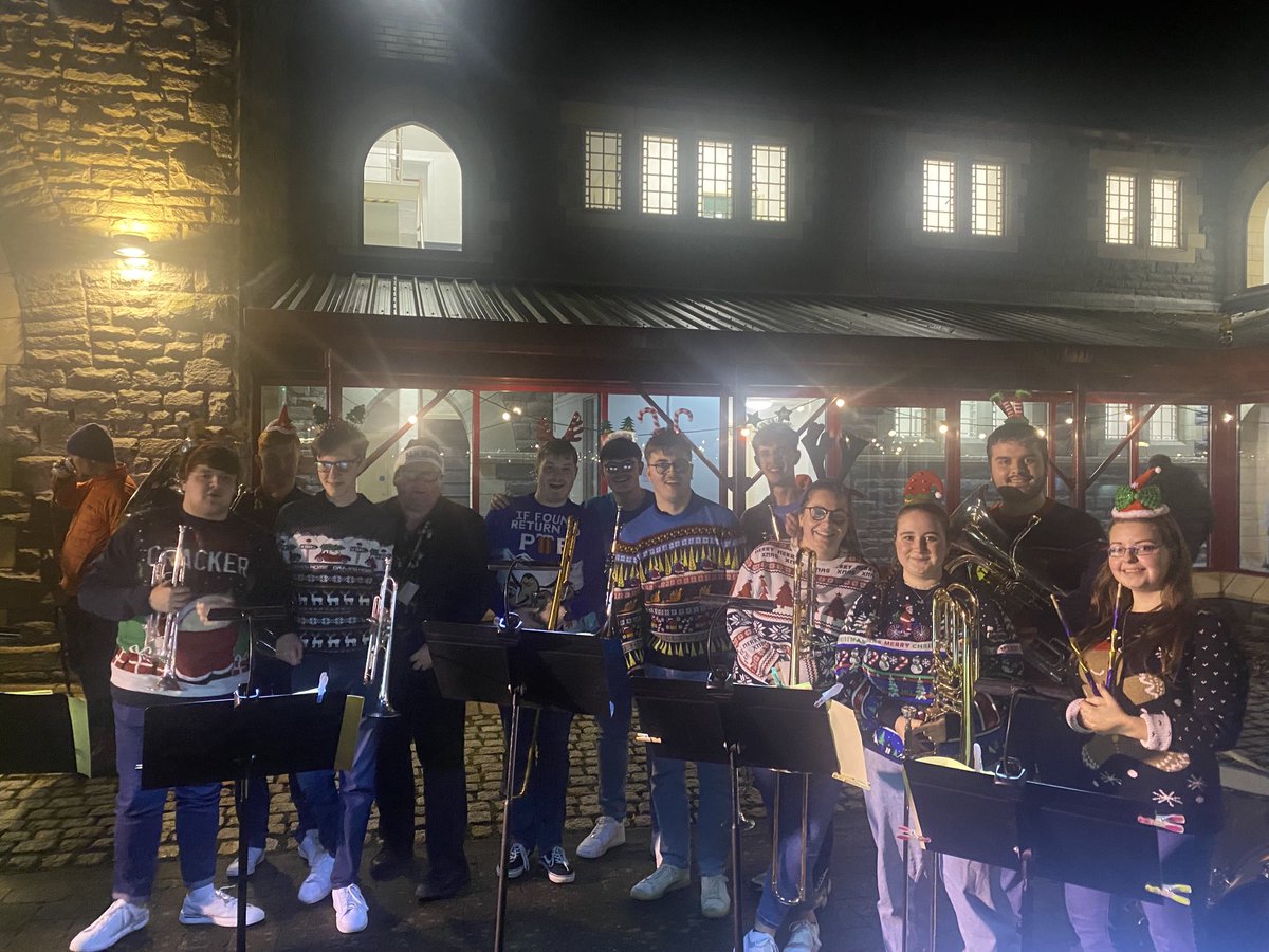 superbrassuk's tweet photo. First Xmas gig of the year on Friday - in November!! - Putting on the Xmas Lights in Bude Park with the awesome ⁦@RWCMD⁩ ⁦@PITBRASS10⁩ https://t.co/GQEpCgg074