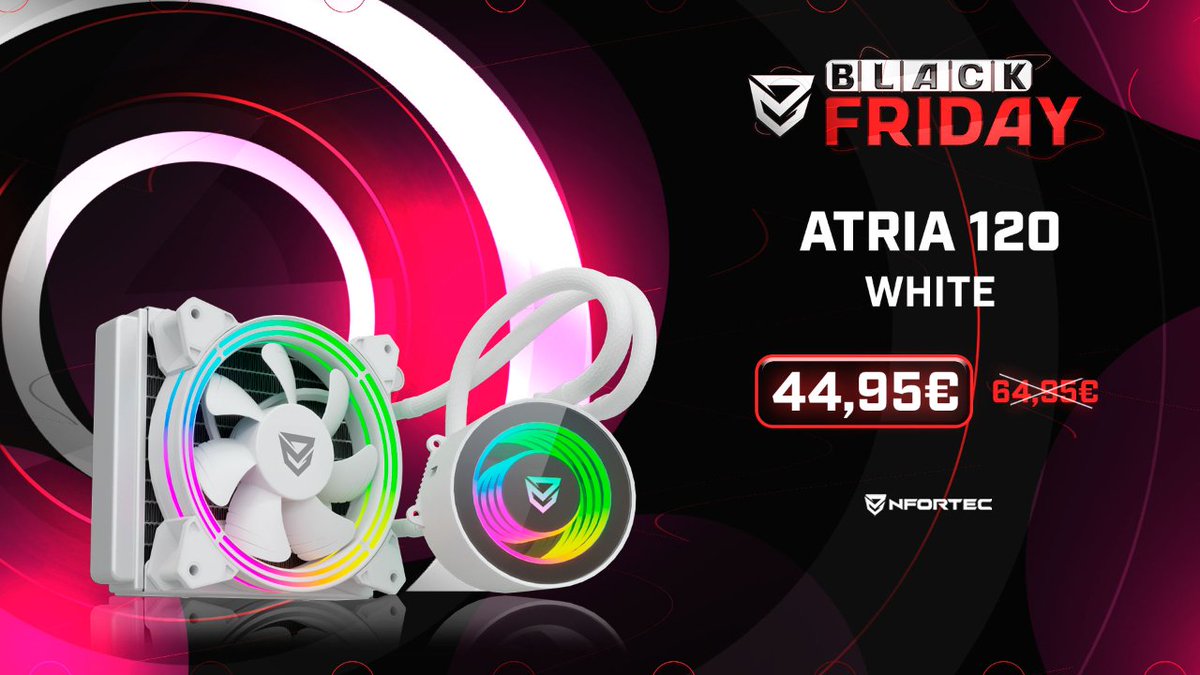 ULTIMAS HORAS PARA DISFRUTAR DE LAS OFERTAS DE <a href="/Nfortec_ES/">NFORTEC</a> en este #BlackFriday y recordad que con el codigo TECNICORBF tendreis un regalo. En el resto de la webun 8% de descuento con el codigo TECNICOR #refrigeracionlquida  #Atria #disipador #Aegirx #fuentealimentacion #vanth