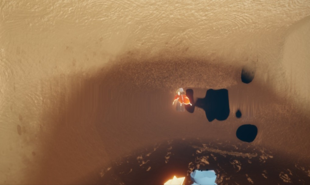 Sky_t_note's tweet image. 雨林のかくれんぼの精霊さんと蟹がいる穴、奥の黒いシミの部分を星の子が踏むと広がって絵の具遊びみたいになるの知ってました…？
ついつい遊んでしまいます🎨🖌✨
#sky星を紡ぐ子どもたち