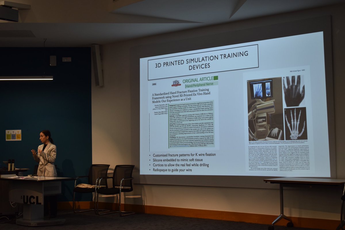 Part 2 of our Innovation in Surgery talk - Dr Theodora Papavasiliou showed us how 3D printing can be used within surgery &amp; create patient precise equipment! <a href="/DocTheodora/">Dr Theodora Papavasiliou</a> <a href="/Stelth_Tech/">Stelth</a>