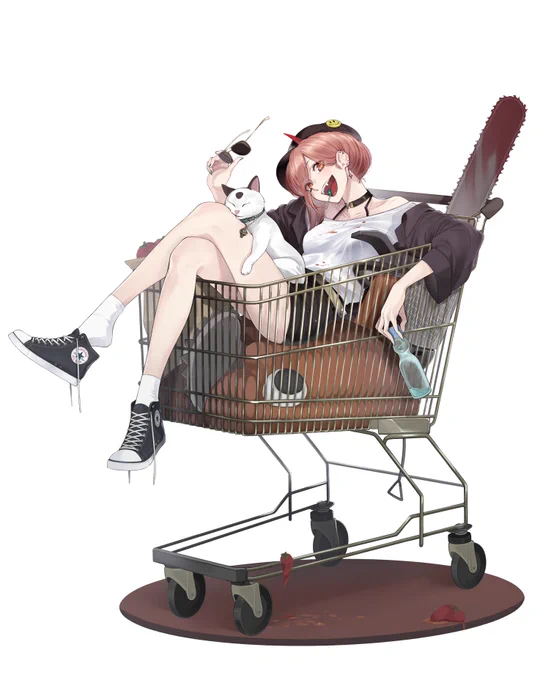 パワーアニメOPリスペクトで映画ネタ色々入れてみたから探してみてね#チェンソーマン #イラスト 