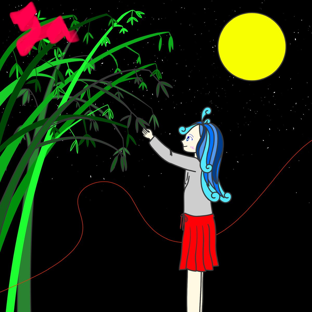 Q___1___Q's tweet photo. 幸せな死に方 〜Happy Death〜

7歳の1コマ
「お願いごとが叶うって先生言ってた！🌌⭐️」
#幸せな死に方
#happydeath https://t.co/YqkGnVB2sm