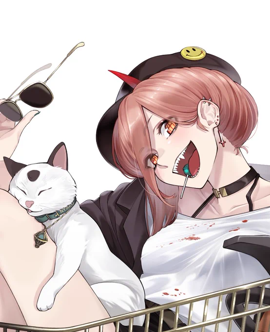 パワーアニメOPリスペクトで映画ネタ色々入れてみたから探してみてね#チェンソーマン #イラスト 