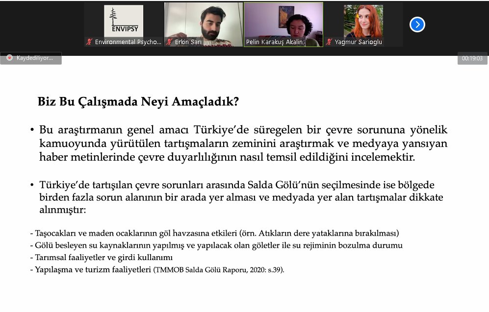 PsiCevre's tweet photo. "Türkiye’de Ekolojik Gazete Haber Metinlerinde Çevre Duyarlılığının Sunuluş Biçimleri" başlıklı çalışma Pınar Tambaşar ve Pelin Karakuş Akalın'a ait. 
Çalışmayı Pelin Karakuş Akalın sunuyor. 🗞️ https://t.co/D99haG9PMv