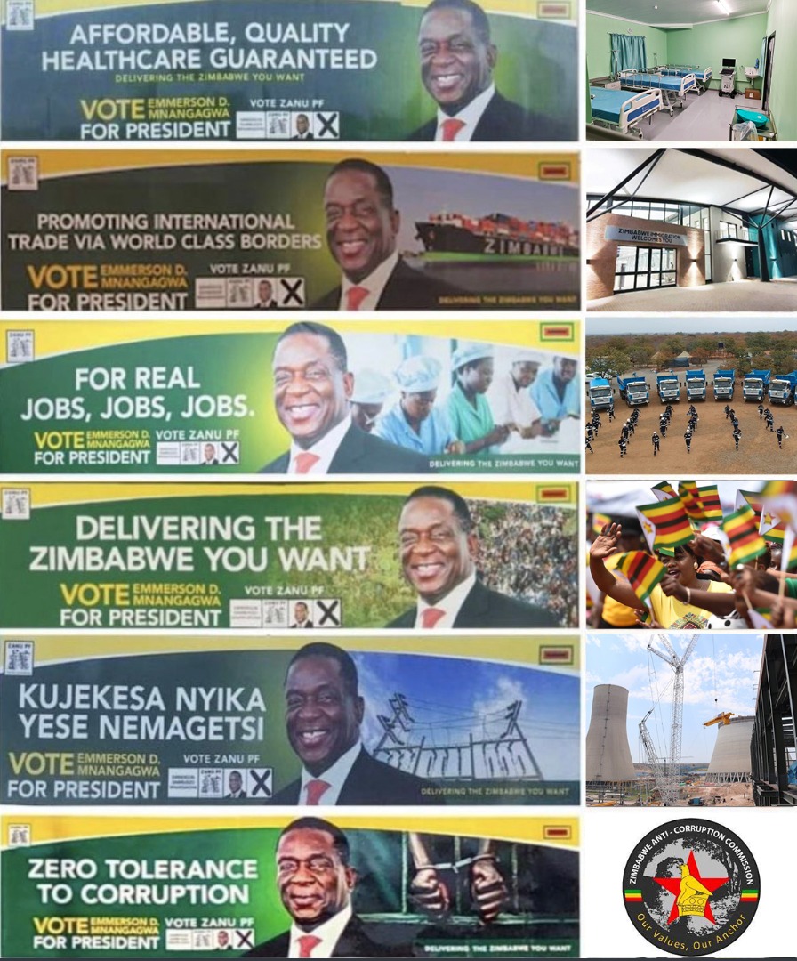 TMunengoni's tweet photo. The @ZANUPF_Official 2018 manifesto had promises for the people and we are happy to say all the promises were fulfilled. President @edmnangagwa deserves another term because he is a promise keeper!

#FivemoreYears https://t.co/PKU9JdODSC